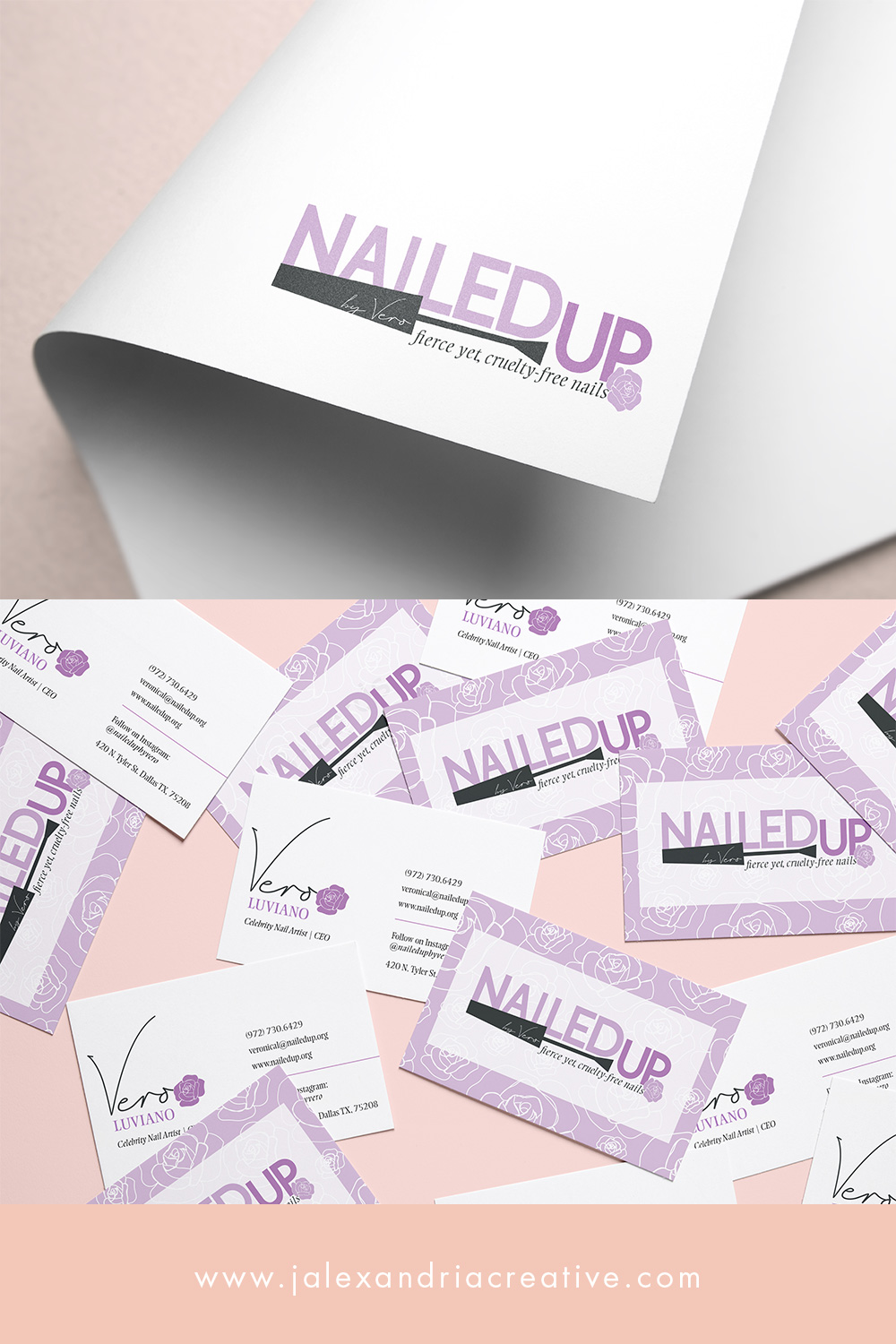 Nail Salon Branding by J. Alexandria Creative | Logo Design and Collateral