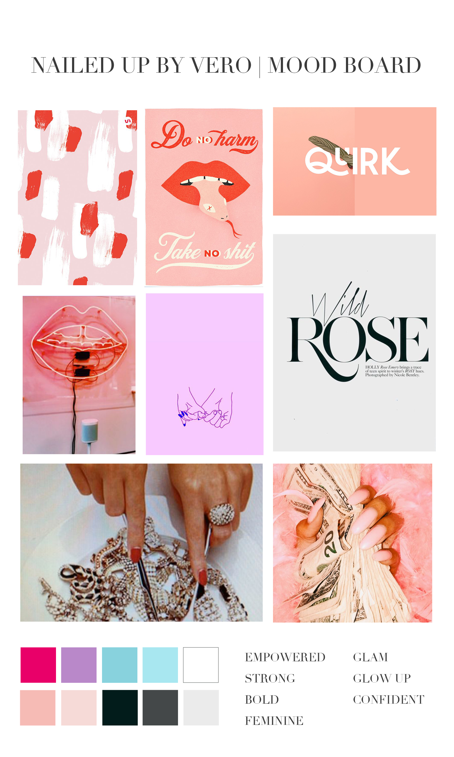 Nailed Up by Vero Nail Salon Branding