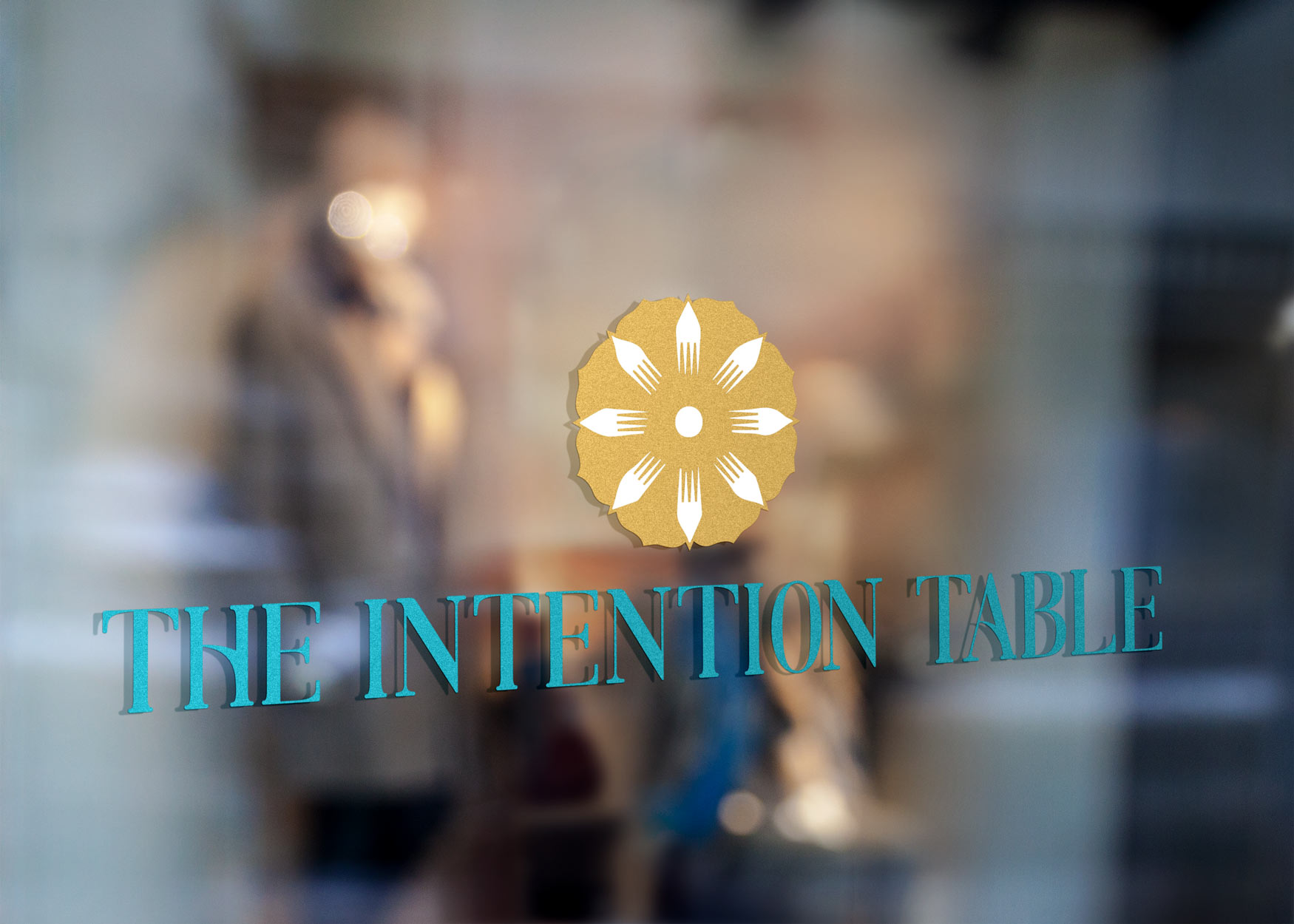 Brand refresh by J. Alexandria Creative | The Intention Table Window logo mockup