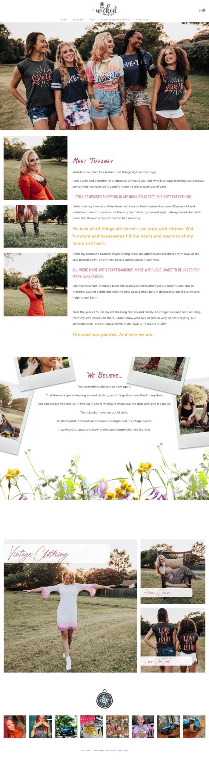 Wicked Daisies Template Customization by J. Alexandria Creative