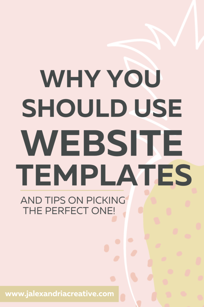 Choosing website templates