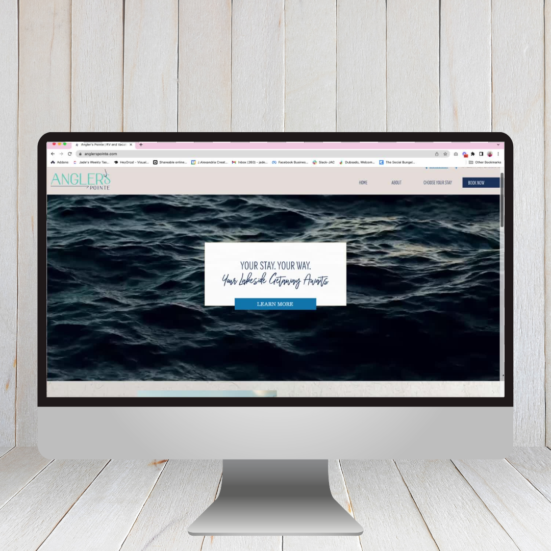 Angler's Point Website Homepage