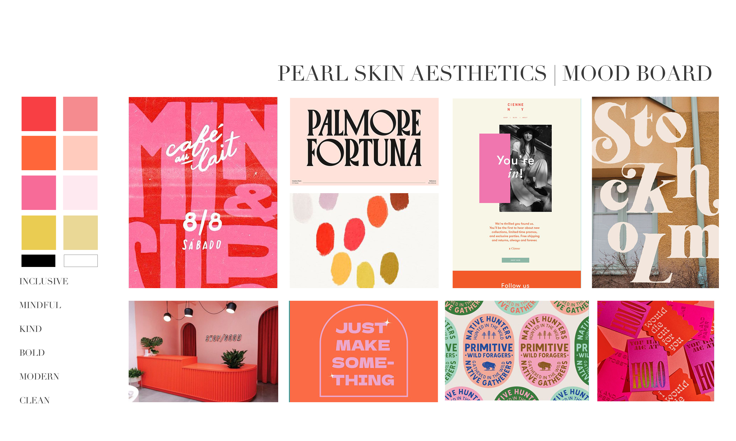 Feminine Color Palette, Feminine Brand Board, Feminine Brand, MedSpa Moodboard, MedSpa Branding