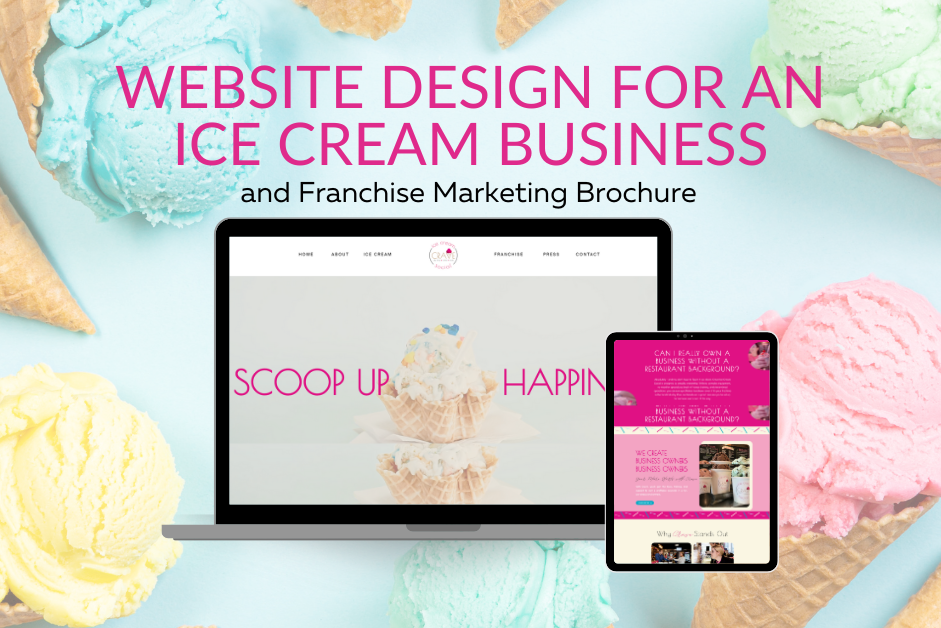 Restaurant Website, Ice Cream Shop Website, Brick and Mortar Website