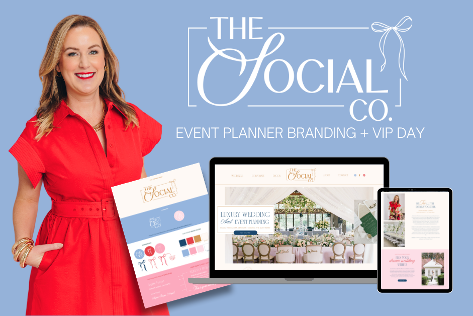 Branding refresh for an event planner / wedding planner