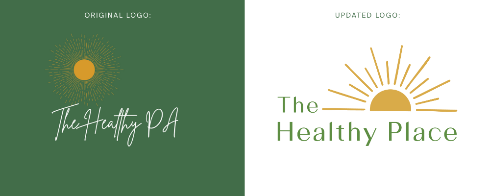 Logo for a medical clinic branding, Logo for  a wellness business, Logo for virtual doctor , Branding for a virtual physician, logo before and after.