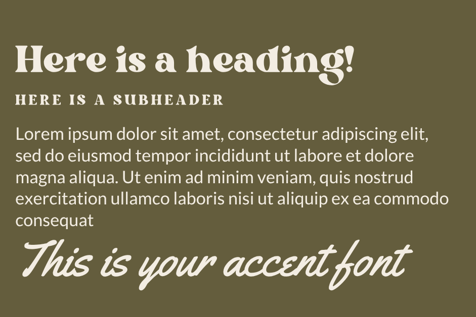 retro typography, retro brand fonts, cozy typography