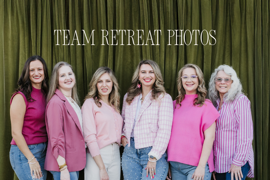 velvet curtain backdrop for agency team photos