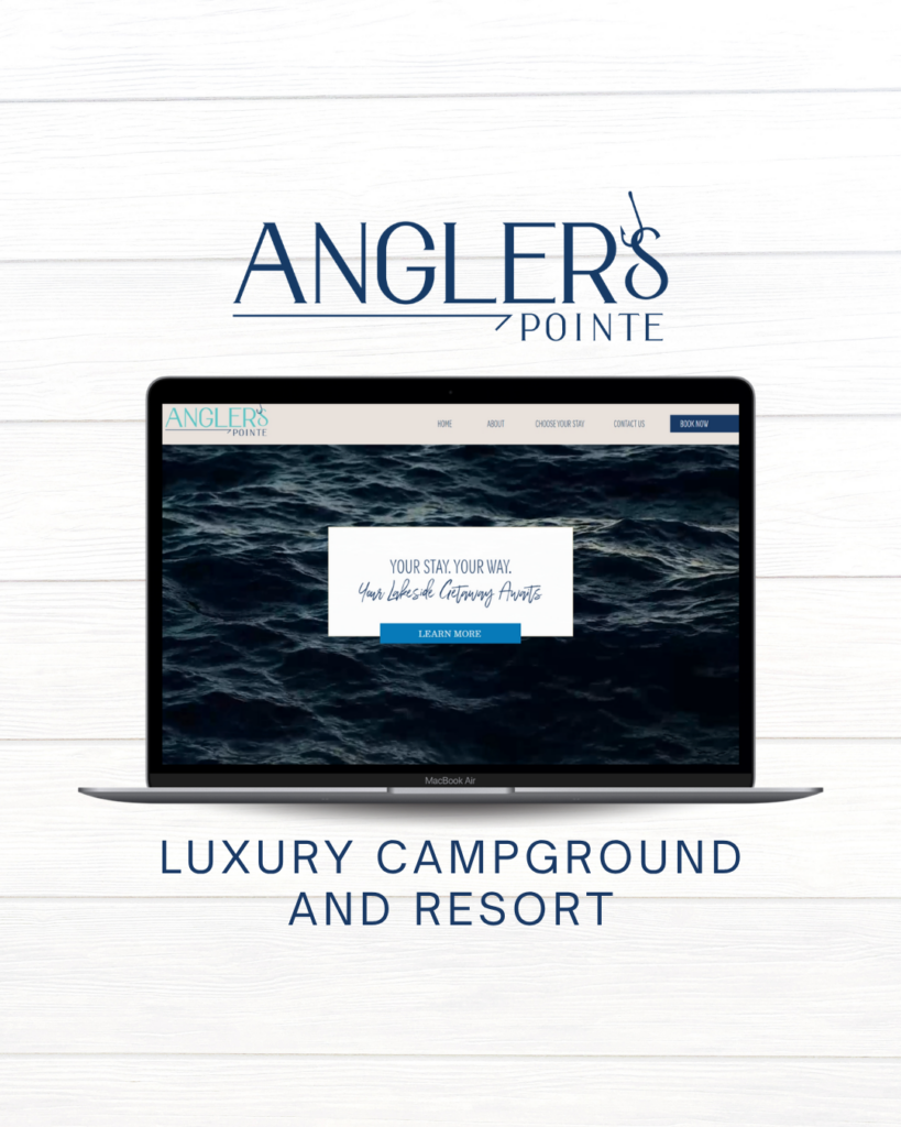 luxury campground brand and website